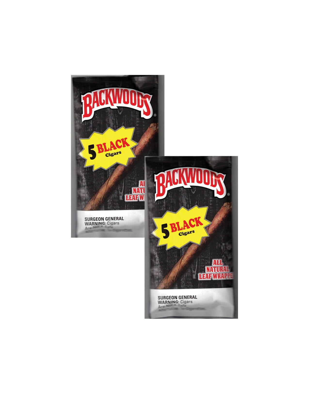 Backwoods Black 5 Cigars/2CT