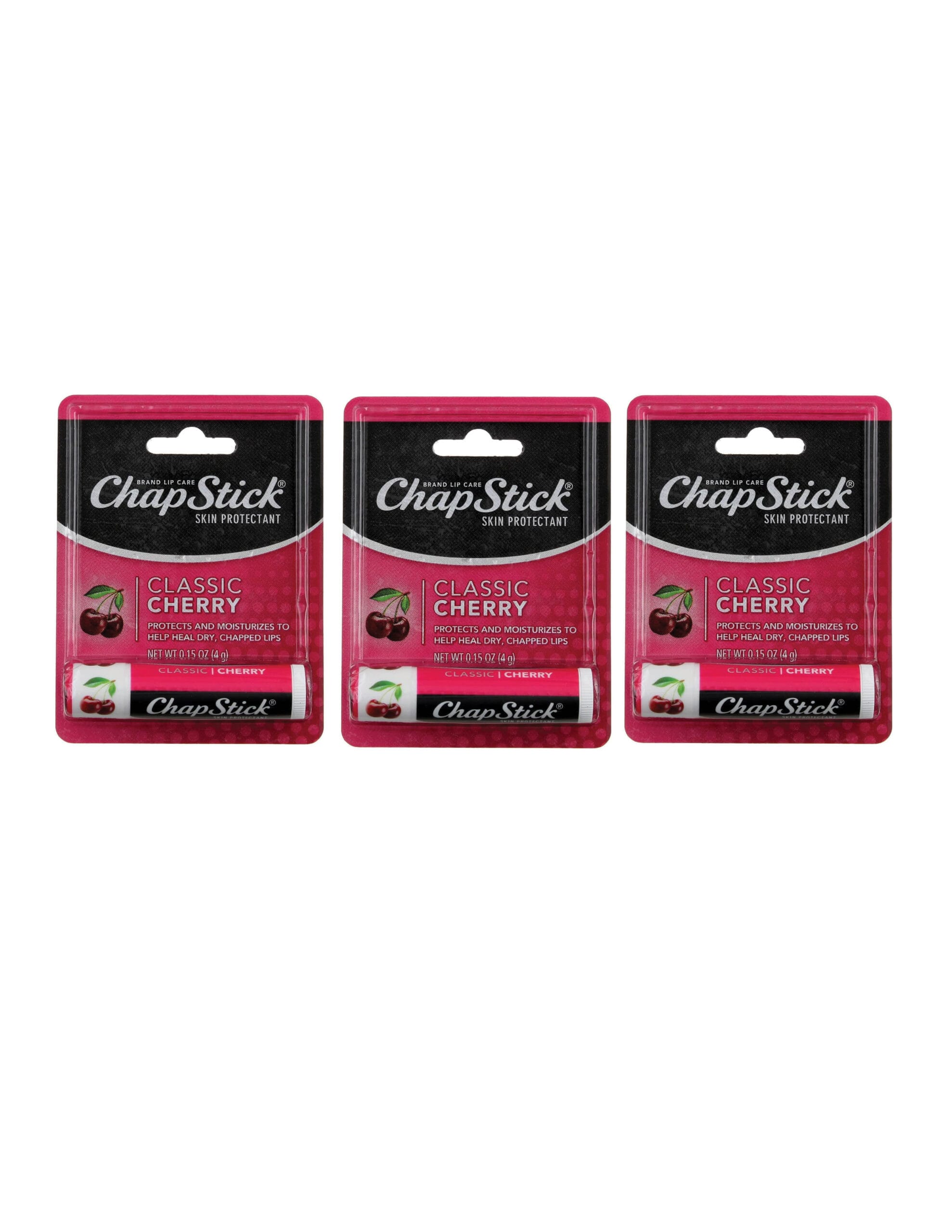 Chap Stick Cherry 2 in 1 Lipcare / 3CT