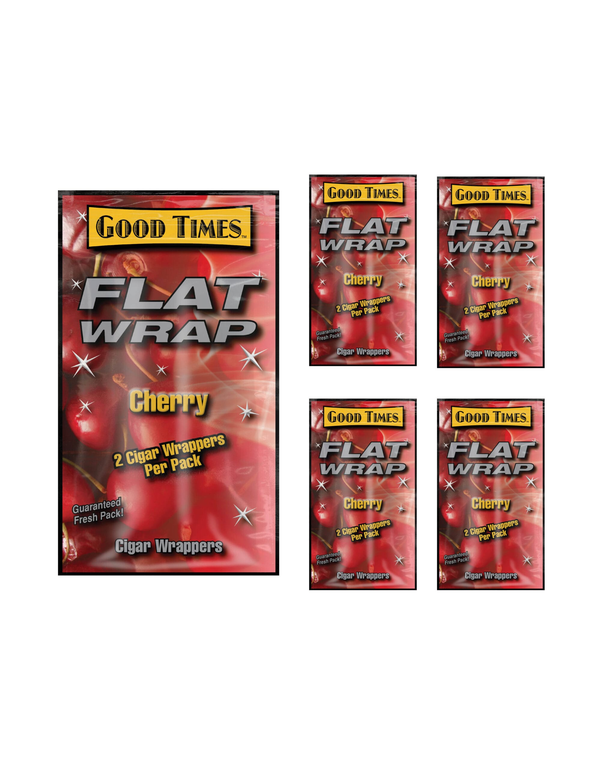 Flat Wraps Cherry 2 Cigar Wraps/5CT