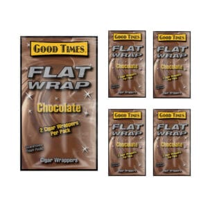 Flat Wraps Chocolate 2 Cigar Wraps/5CT
