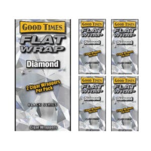 Flat Wraps Diamond 2 Cigar Wraps/5CT