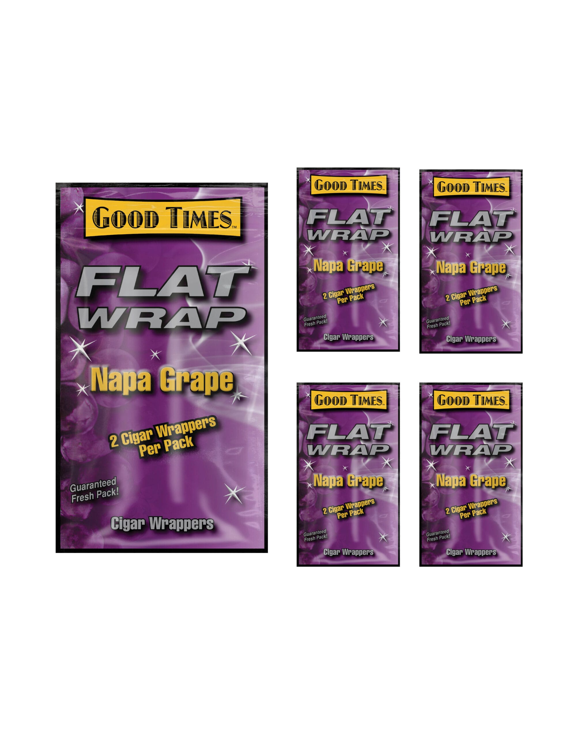 Flat Wraps Napa Grape 2 Cigar Wraps/5CT