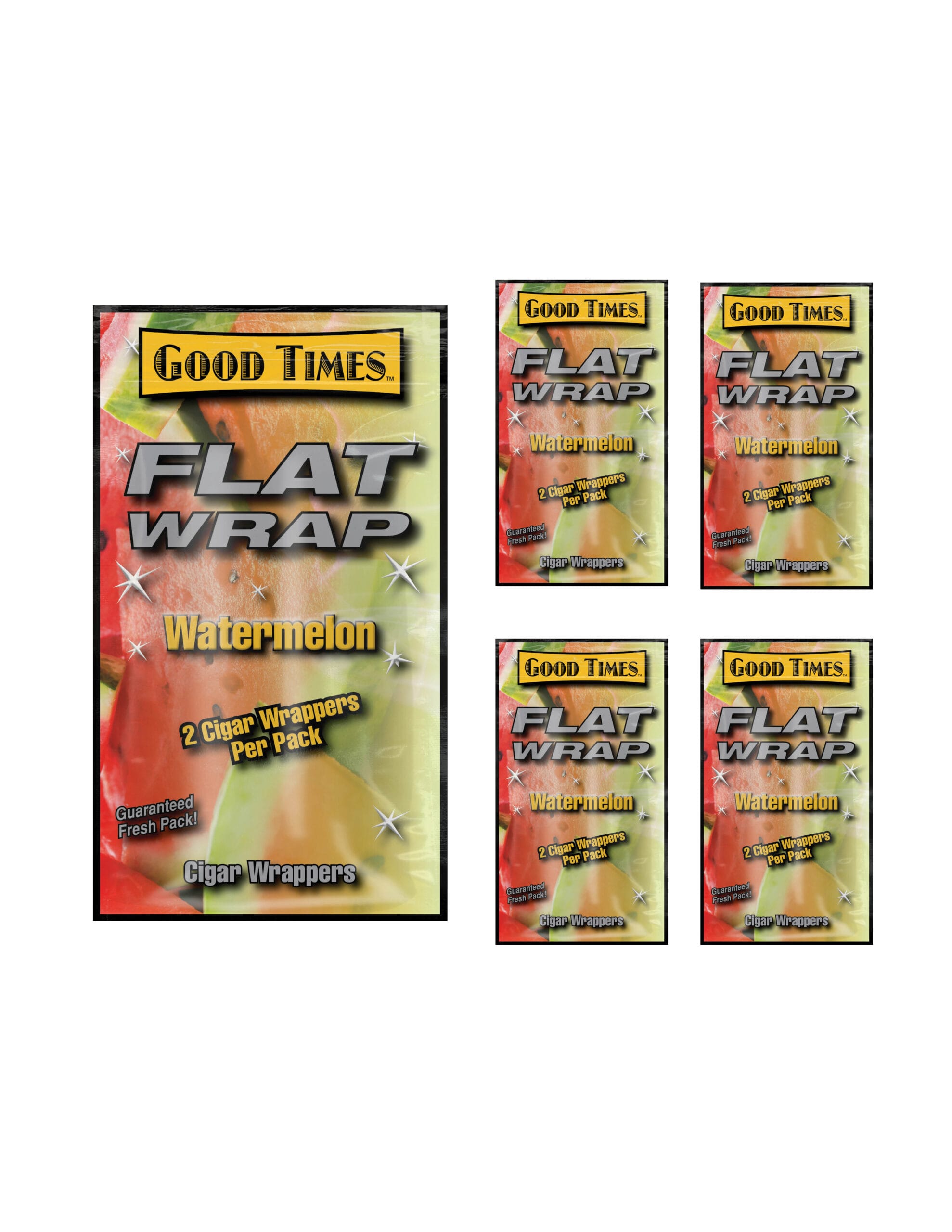 Flat Wraps Watermelon 2 Cigar Wraps/5CT
