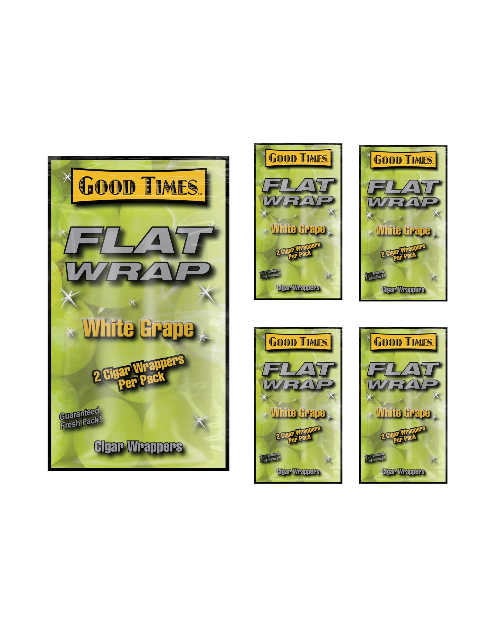 Flat Wraps White Grape 2 Cigar Wraps/5CT