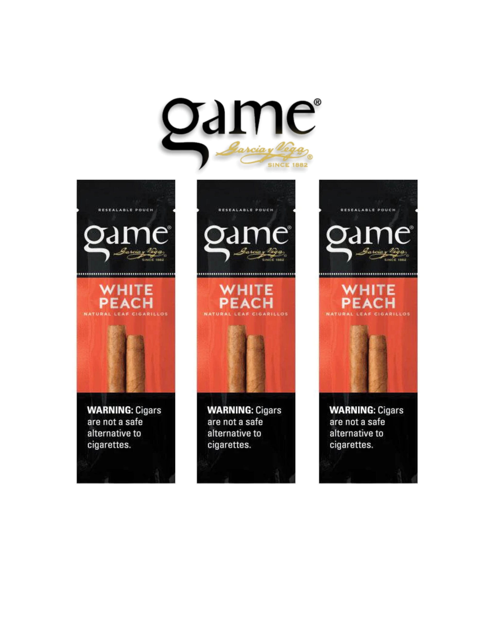 Game White Peach 2 Cigar/ 3CT