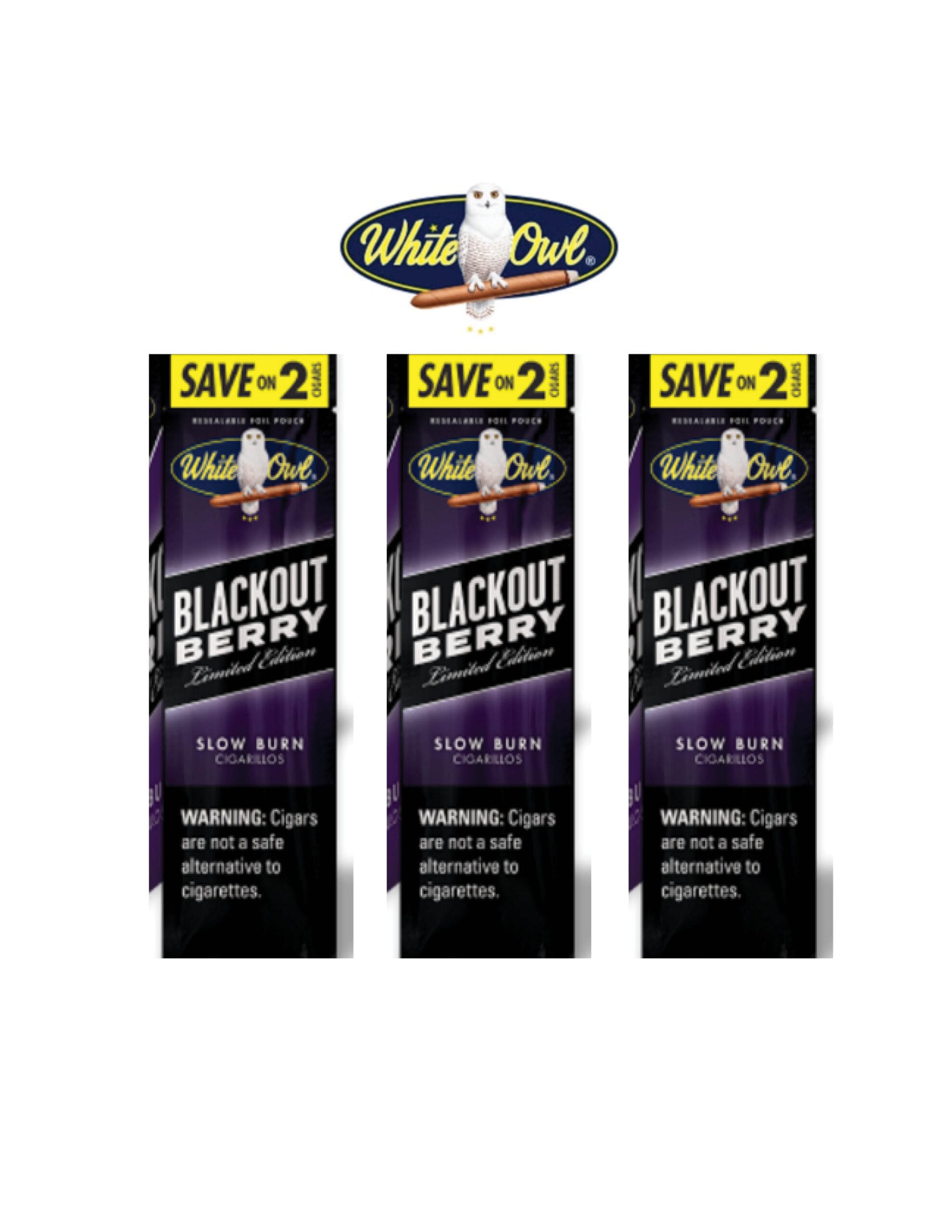 White Owl Blackout Berry 2 Cigar/ 3CT