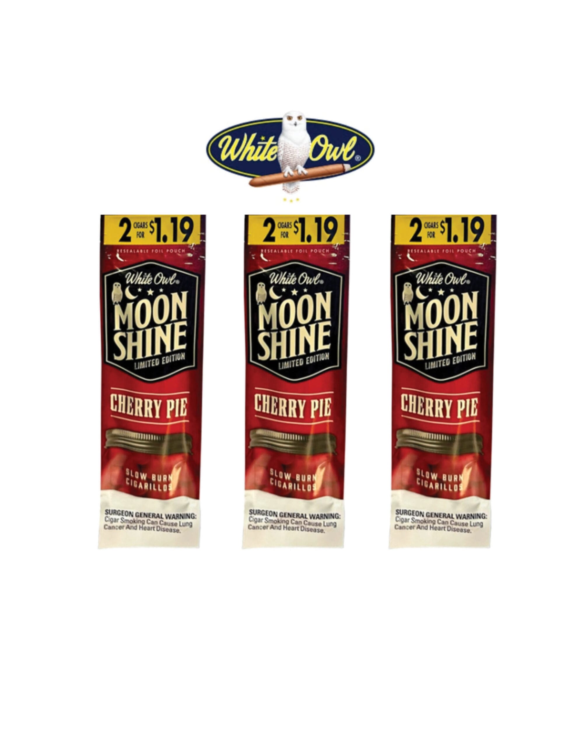 White Owl Moon Shine Cherry Pie 2 Cigar/ 3CT