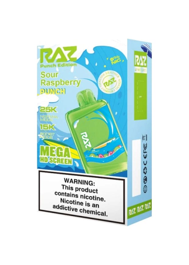 Raz LTX Sour Raspberry Punch 25K/1CT