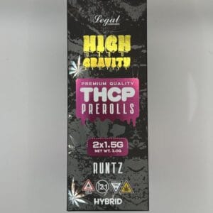 High Gravity THCP Runtz Hybrid Pre-rolls 2×1.5G 1CT