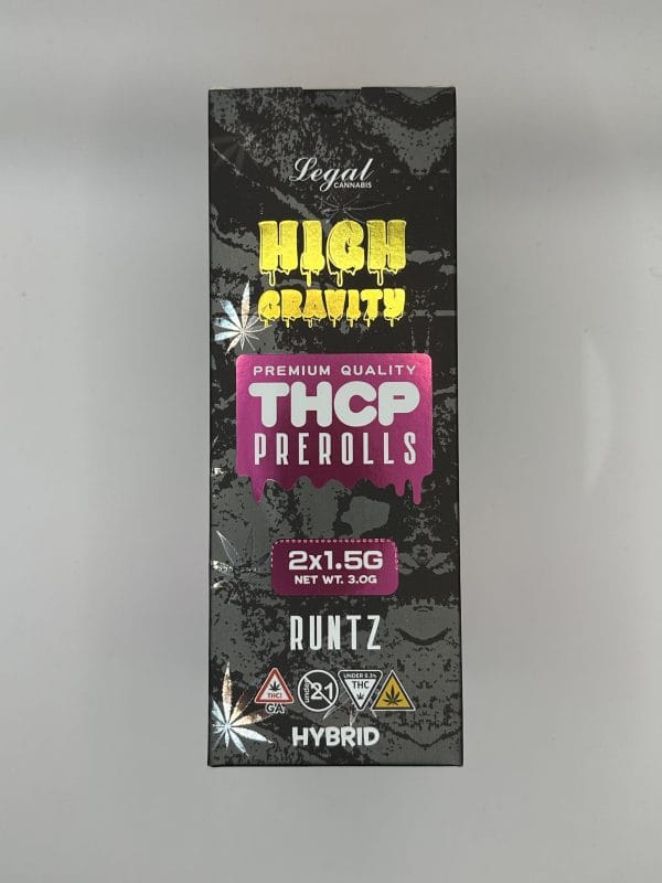 High Gravity THCP Runtz Hybrid Pre-rolls 2×1.5G 1CT