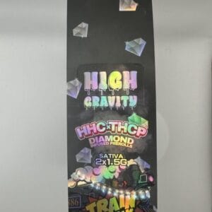 High Gravity HHC x THCP Train Wreck Sativa Pre-rolls 2×1.5G 1CT