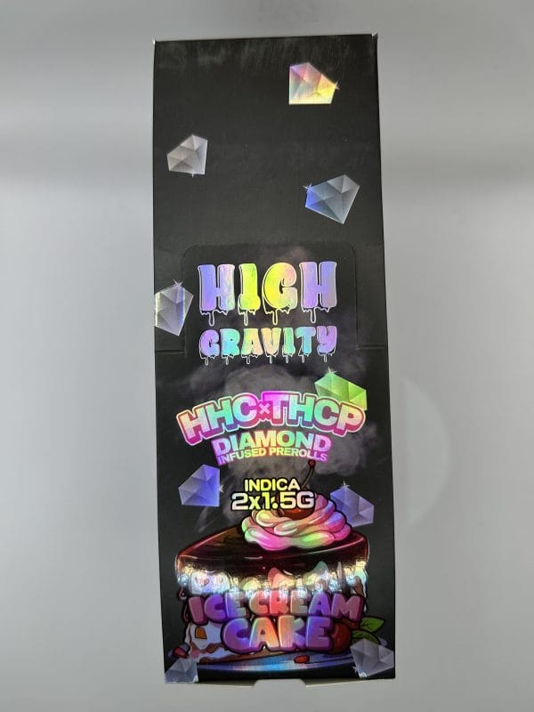High Gravity HHC x THCP Ice Cream Cake Indica Pre-rolls 2×1.5G 1CT