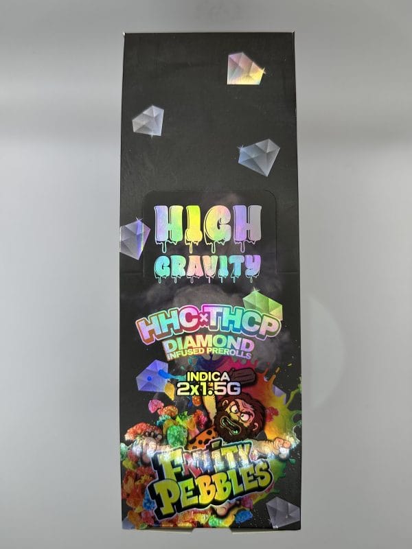 High Gravity HHC x THCP Fruity Pebbles Indica Pre-rolls 2×1.5G 1CT