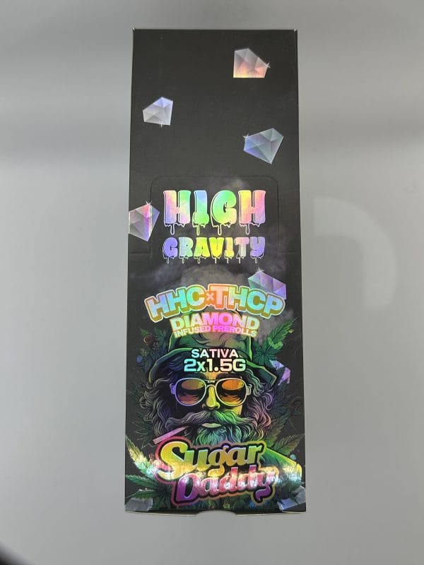 High Gravity HHC x THCP Sugar Daddy Sativa Pre-rolls 2×1.5G 1CT