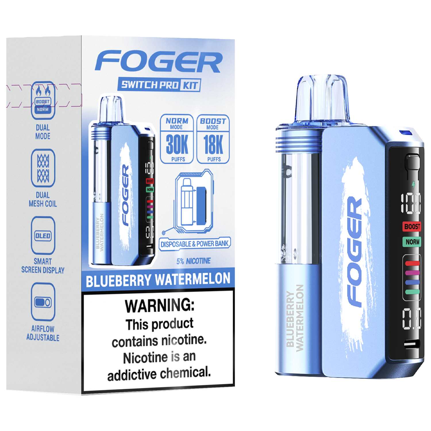 Foger Blueberry Watermelon 30K/1CT