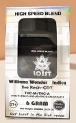 Highspeed Williams Wonder Indica Live Resin THC 6GM Vape / 1CT