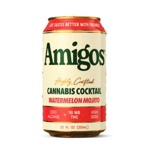 Amigos Watermelon Mojito Cannabis Cocktail 12OZ 10MG/1CT