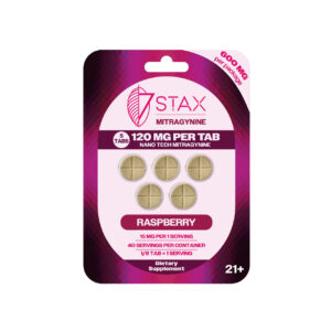 7Stax Tab 120MG Per Tab 5CT Pack Raspberry